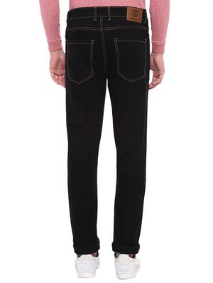 black cotton blend plain jeans - 15862173 - Standard Image - 3