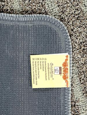 saral home unique quality multi purpose anti slip polyester runner -45x65 cm, grey - 15862220 - Standard Image - 4