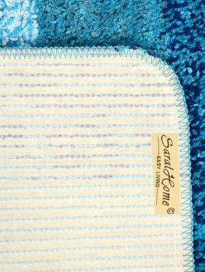 saral home soft microfiber bath mat (turquoise, 50x70cm) - pack of 2 - 15862221 - Standard Image - 5