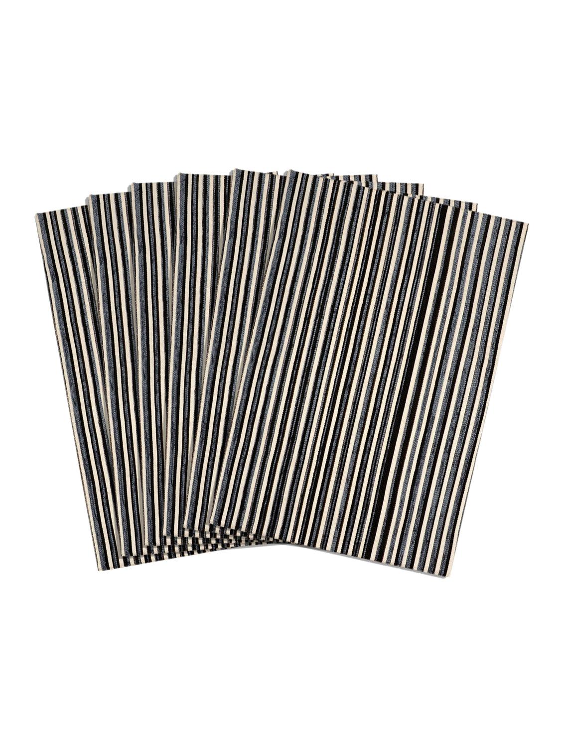 saral home unique quality viscose dining table kitchen placemats, 6 mat -33x45cm, 1 runner 33x120 cm (set of 7), grey - 15862230 - Zoom Image - 3