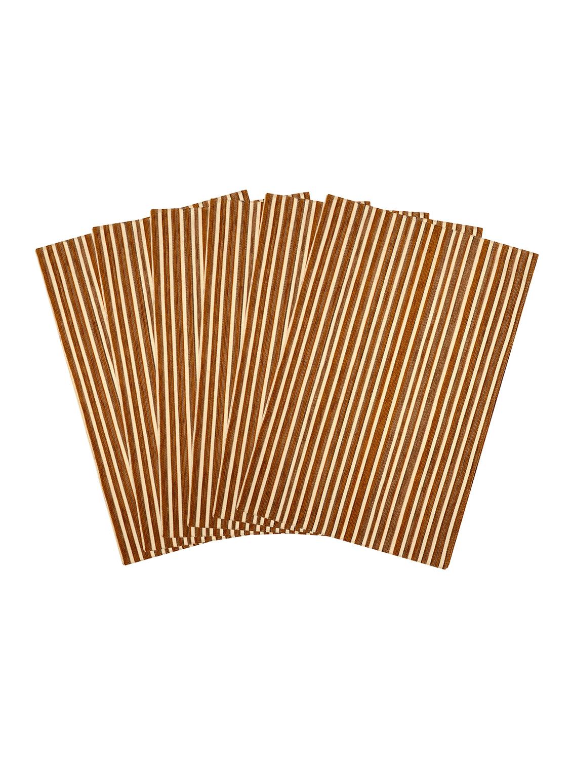 saral home unique quality viscose dining table kitchen placemats, 6 mat -33x45cm, 1 runner 33x120 cm (set of 7) - 15862231 - Zoom Image - 3