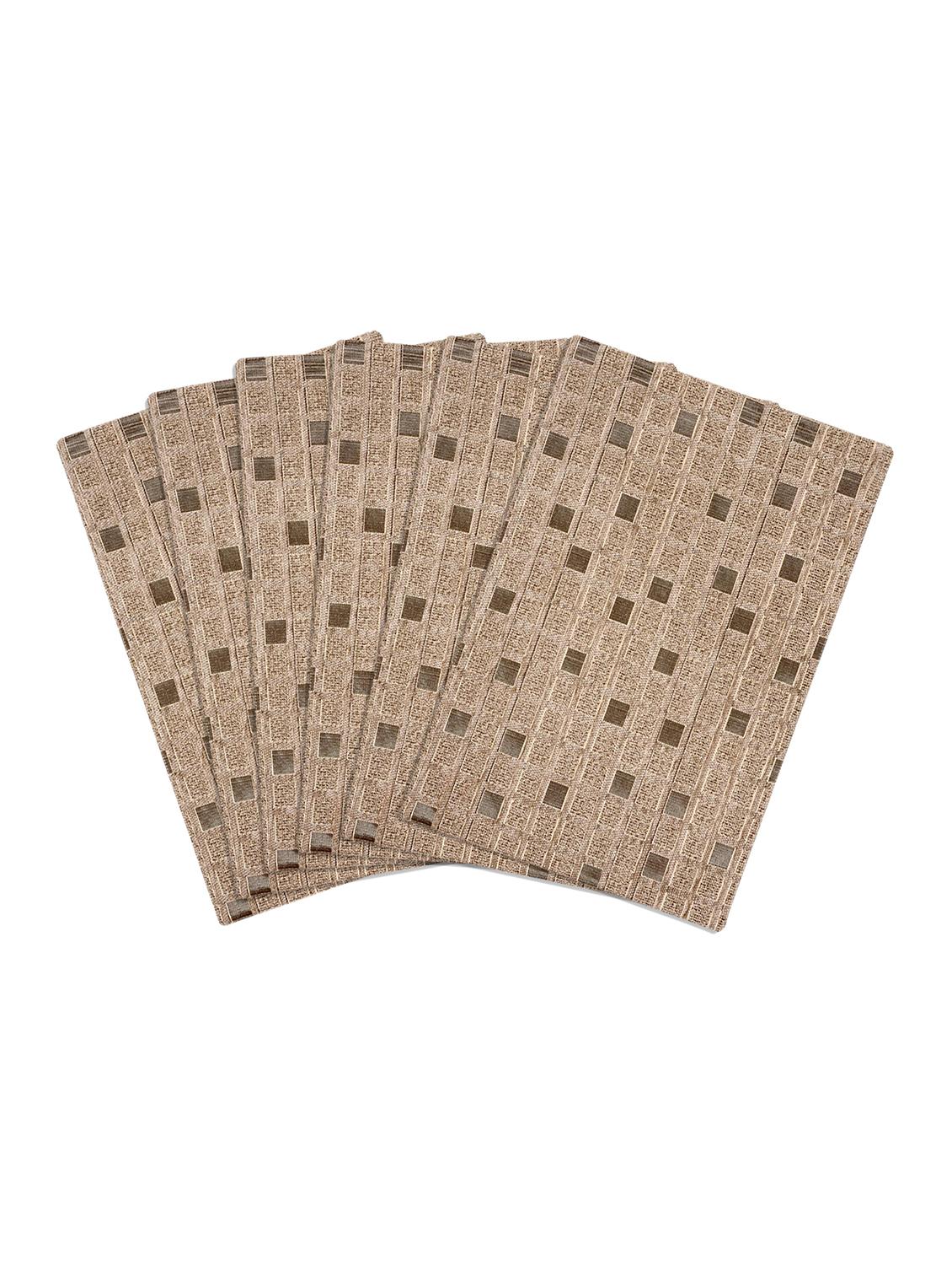 saral home unique quality viscose dining table kitchen placemats, 6 mat -33x45cm, 1 runner 33x120 cm (set of 7) - 15862235 - Zoom Image - 3