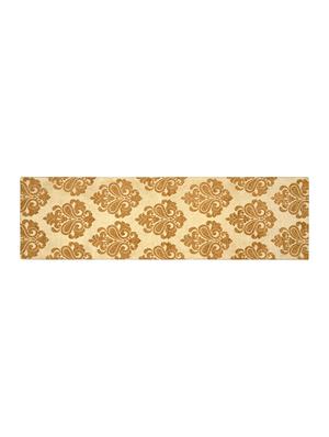saral home unique quality viscose dining table kitchen placemats, 6 mat -33x45cm, 1 runner 33x120 cm (set of 7), gold - 15862237 - Standard Image - 5