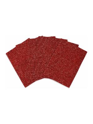saral home unique quality viscose dining table kitchen placemats, 6 mat -33x45cm, 1 runner 33x120 cm (set of 7), maroon - 15862240 - Standard Image - 3