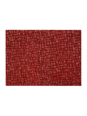 saral home unique quality viscose dining table kitchen placemats, 6 mat -33x45cm, 1 runner 33x120 cm (set of 7), maroon - 15862240 - Standard Image - 4