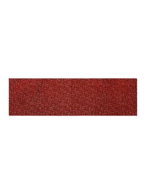 saral home unique quality viscose dining table kitchen placemats, 6 mat -33x45cm, 1 runner 33x120 cm (set of 7), maroon - 15862240 - Standard Image - 5
