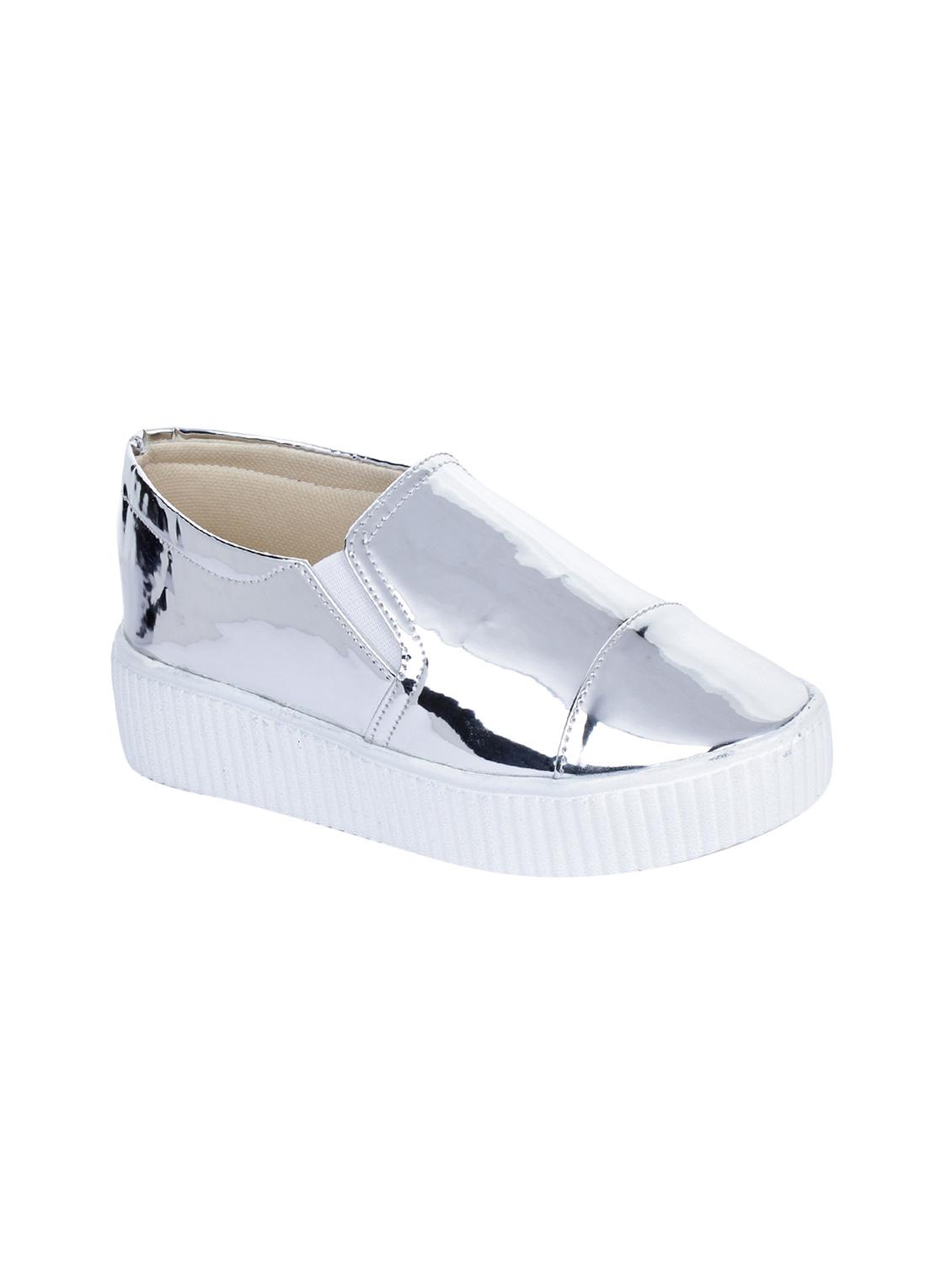 silver plimsolls casual shoes - 15864140 - Zoom Image - 1