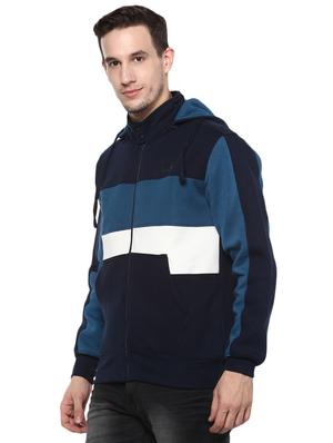 blue cotton hooded sweatshirt - 15864236 - Standard Image - 2