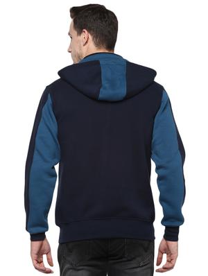 blue cotton hooded sweatshirt - 15864236 - Standard Image - 3