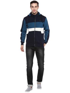 blue cotton hooded sweatshirt - 15864236 - Standard Image - 4