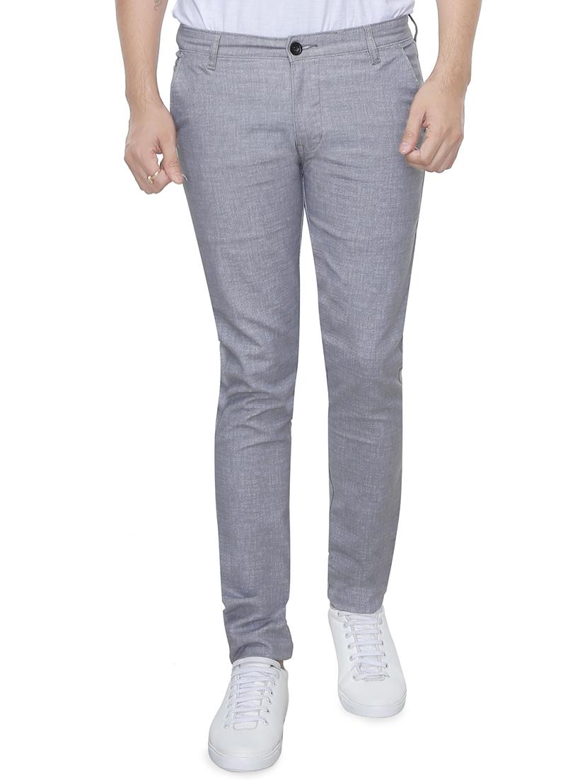 grey cotton chinos - 15864323 - Zoom Image - 1