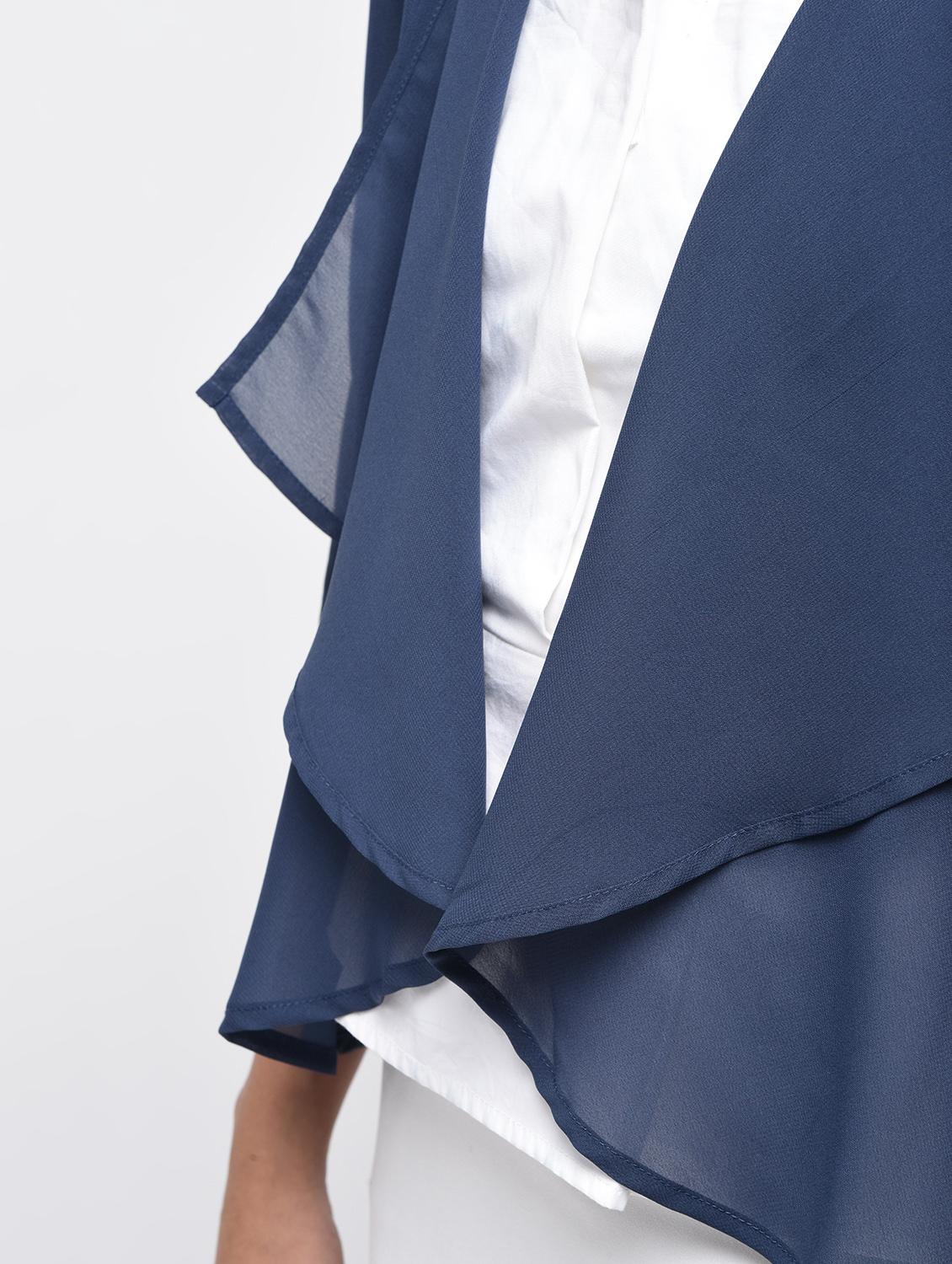 spruce blue asymmetric shrug - 15864341 - Zoom Image - 5