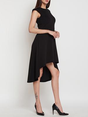 extended sleeved high low dress - 15864556 - Standard Image - 3