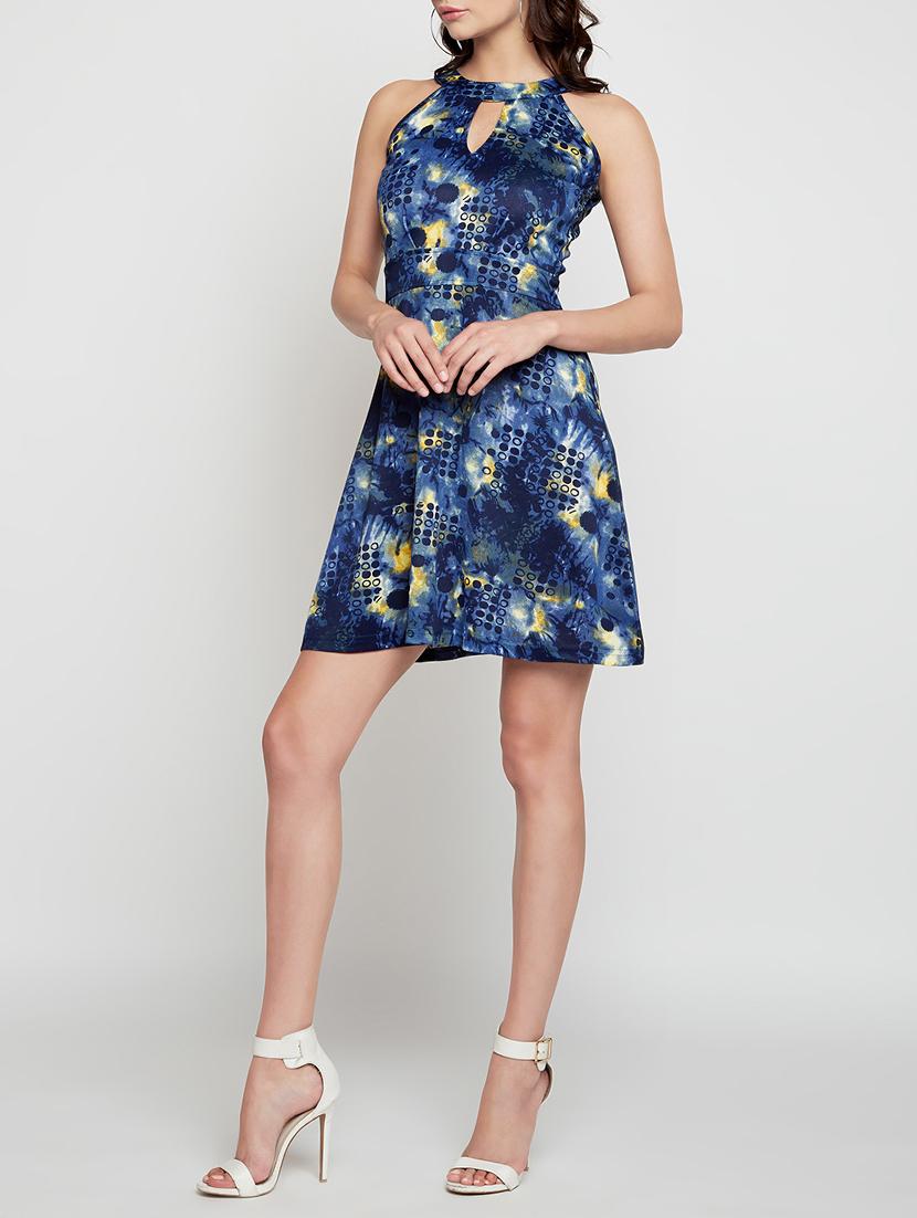 cut out back skater dress - 15864565 - Zoom Image - 2