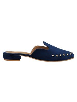 blue slip on mules - 15864640 - Standard Image - 2
