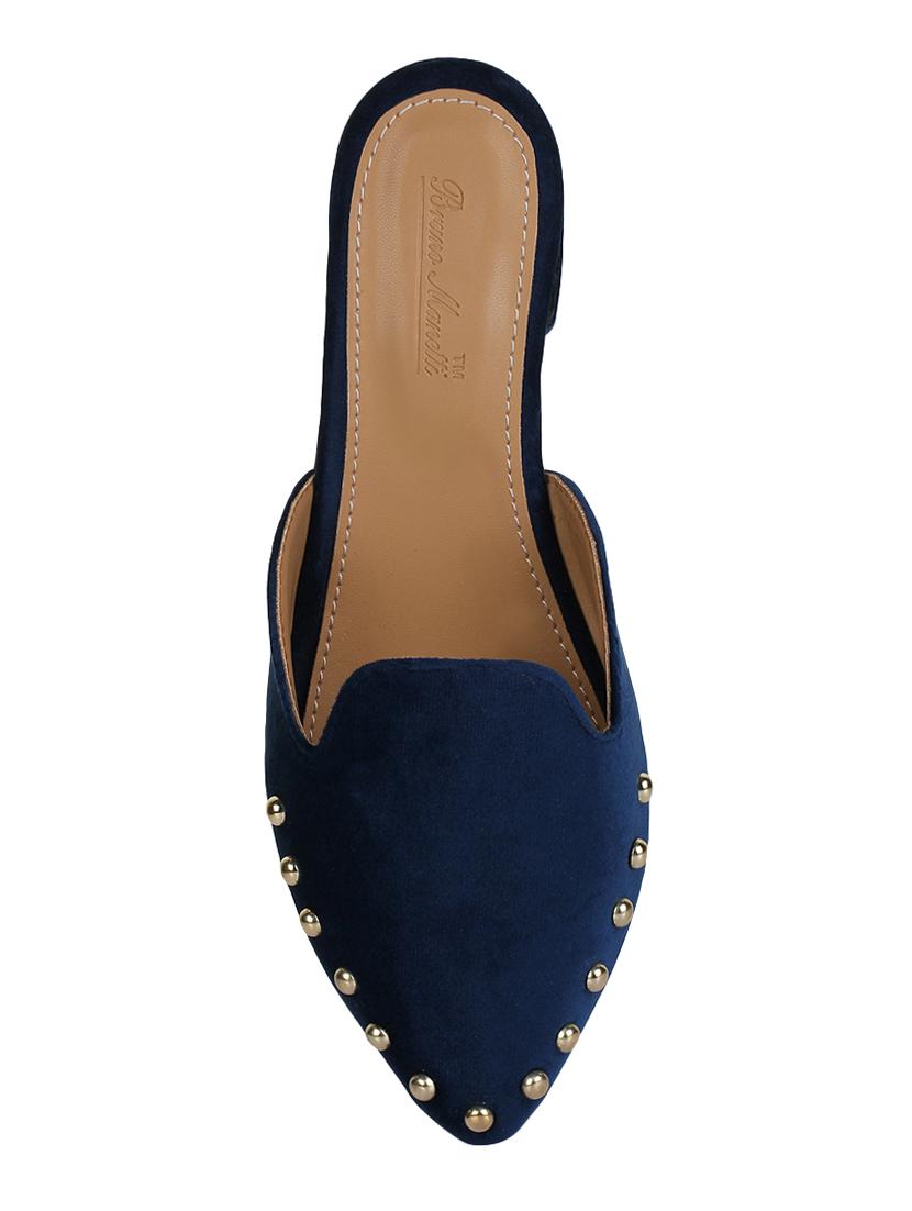 blue slip on mules - 15864640 - Zoom Image - 4