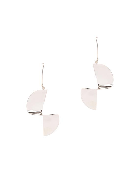 beige metal drop earring - 15864937 - Zoom Image - 1