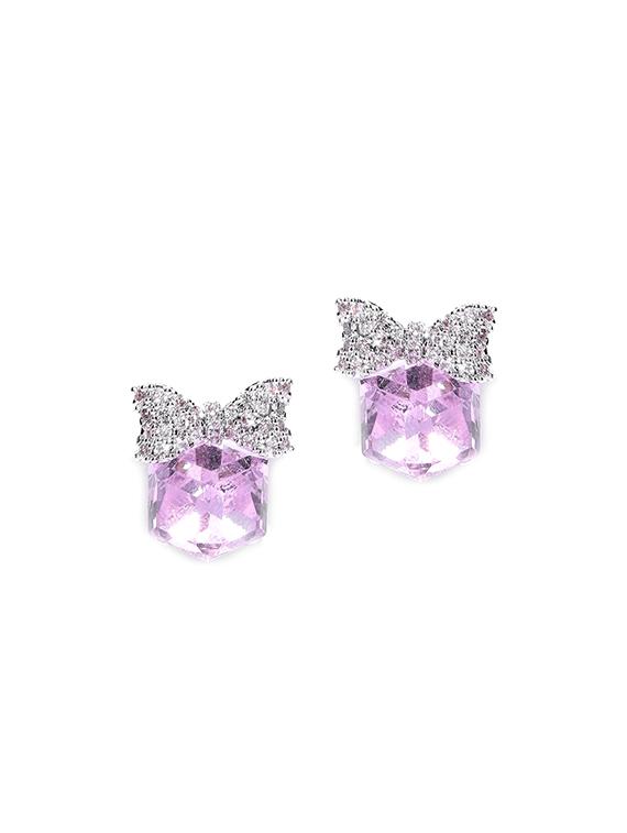 pink metal studs earring - 15865749 - Zoom Image - 1