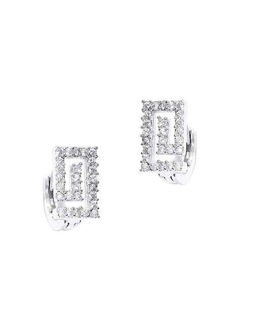 silver metal studs earring - 15865750 - Very Small Image - 1