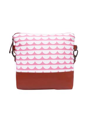 pink canvas printed sling bag - 15866885 - Standard Image - 2
