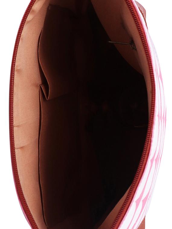 pink canvas printed sling bag - 15866885 - Zoom Image - 3