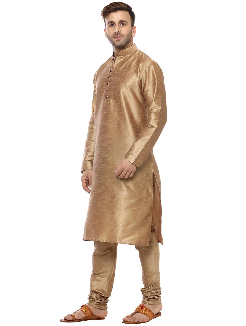 brown kurta pyjama set - 15867307 - Zoom Image - 2