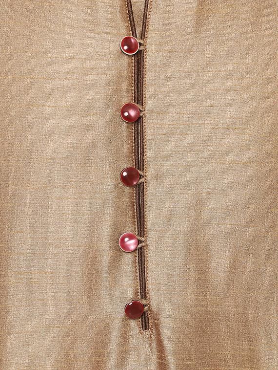 brown kurta pyjama set - 15867307 - Zoom Image - 5