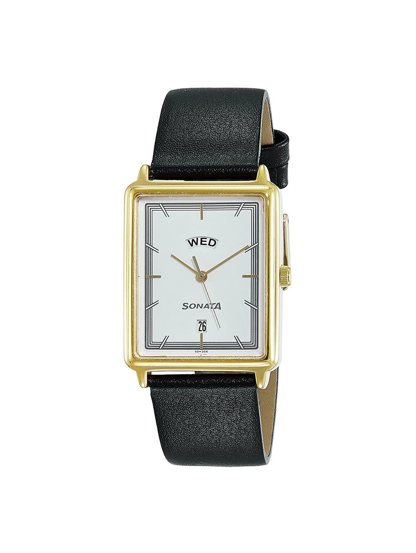 leather strap analog watch (77084yl01) - 15867606 - Zoom Image - 1