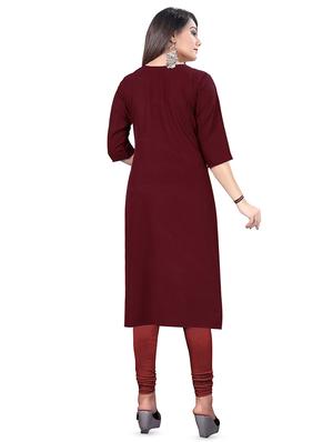 printed straight kurta - 15868069 - Standard Image - 2