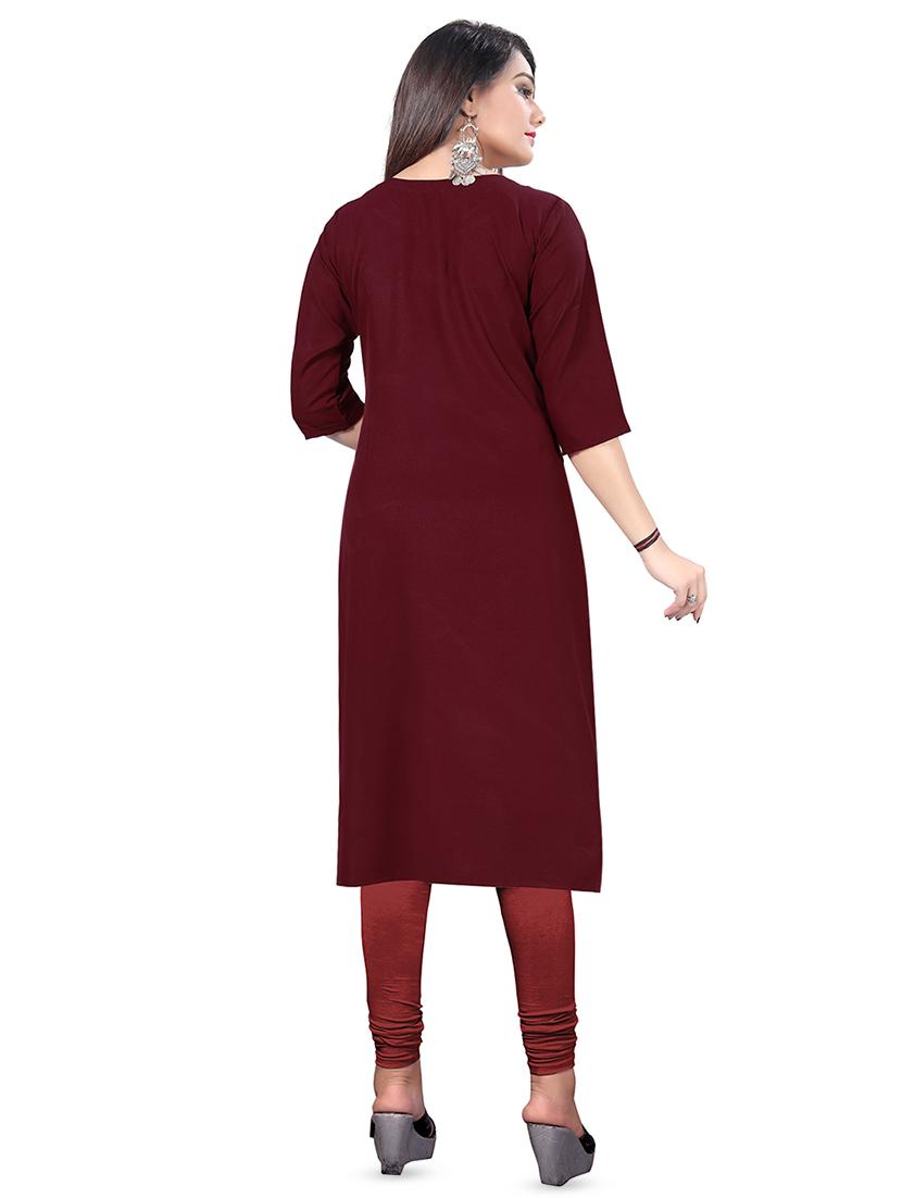 printed straight kurta - 15868069 - Zoom Image - 2