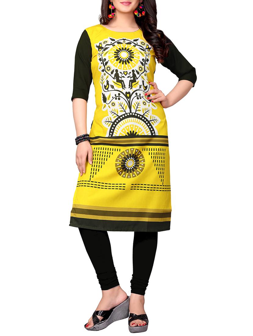 printed straight kurta - 15868105 - Zoom Image - 1