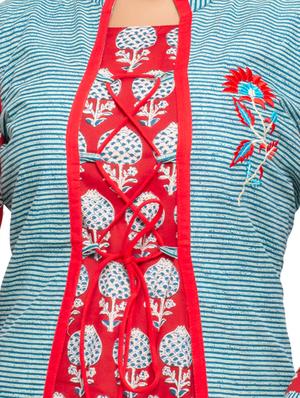 printed straight kurta - 15868199 - Standard Image - 4