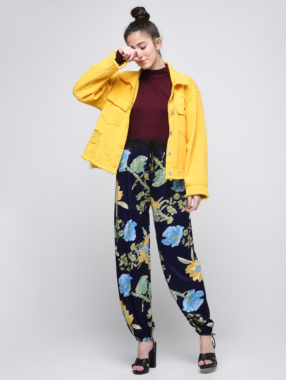floral mid-rise harem pants - 15868581 - Zoom Image - 1