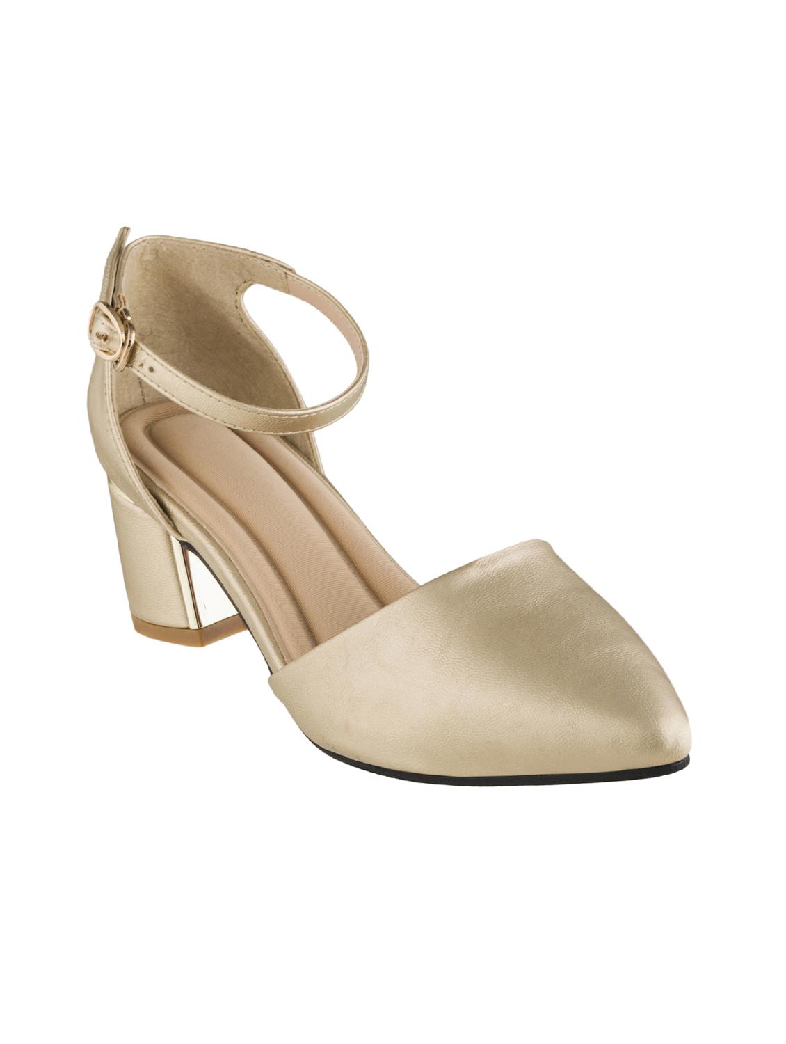 gold ankle strap sandals - 15869068 - Zoom Image - 1