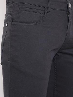 black cotton blend plain jeans - 15870309 - Standard Image - 5