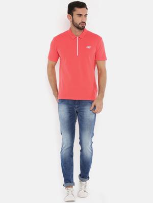 solid pink collared t-shirt - 15870928 - Standard Image - 4
