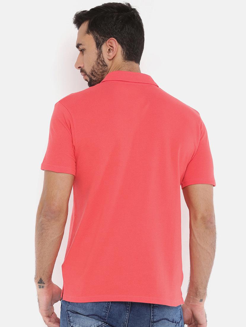 solid pink collared t-shirt - 15870928 - Zoom Image - 3