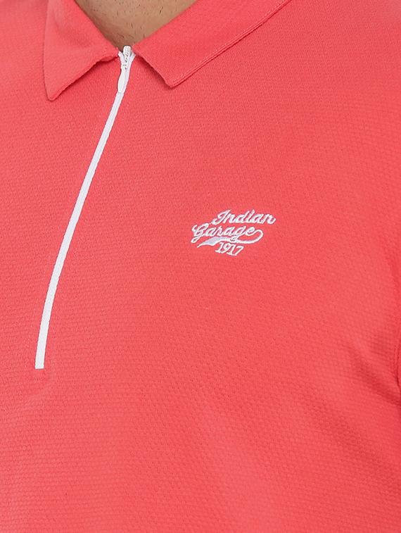 solid pink collared t-shirt - 15870928 - Zoom Image - 5