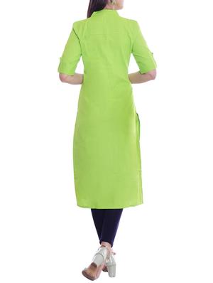 princess line silk straight kurta - 15871360 - Standard Image - 3