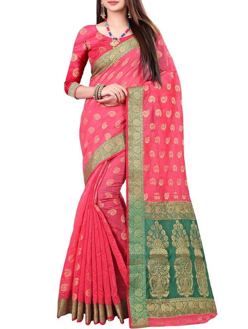 self design saree with blouse - 15871647 - Standard Image - 1