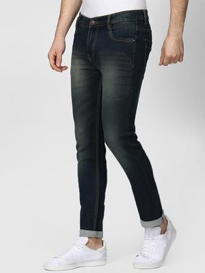 blue cotton washed jeans - 15871785 - Standard Image - 2