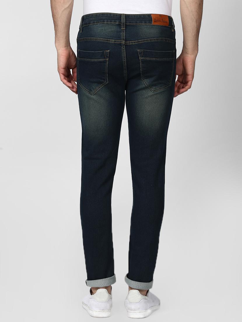 blue cotton washed jeans - 15871785 - Zoom Image - 3