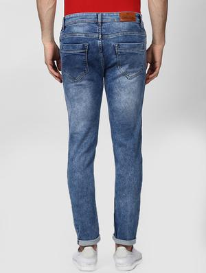 blue cotton washed jeans - 15871786 - Standard Image - 3