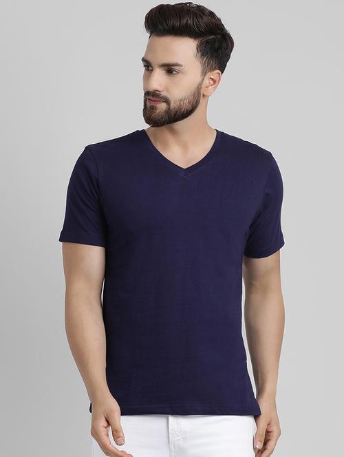 navy blue cotton t-shirt - 15871791 - Standard Image - 1