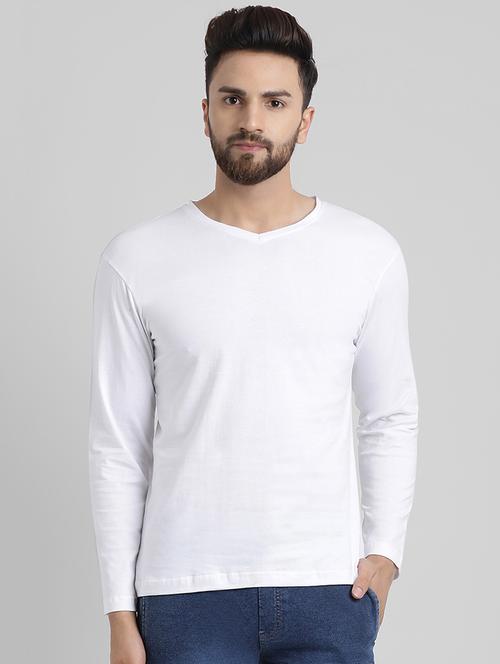 white cotton t-shirt - 15871794 - Standard Image - 1