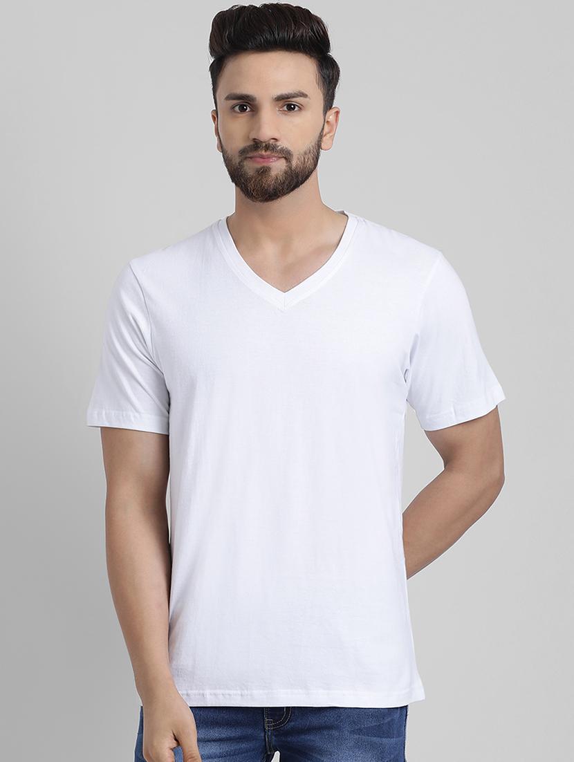 white cotton t-shirt - 15871805 - Zoom Image - 1
