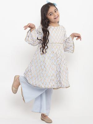 light blue cotton suit set - 15873085 - Standard Image - 4