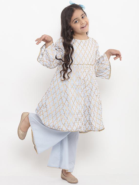 light blue cotton suit set - 15873085 - Zoom Image - 4