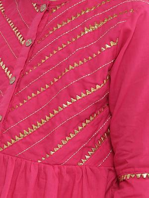 pink cotton suit set - 15873088 - Standard Image - 5