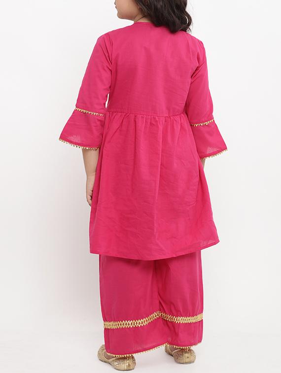 pink cotton suit set - 15873088 - Zoom Image - 3